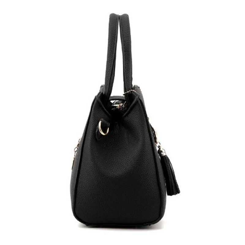 Luxury Brand Women Bag Top-Handle Bags Fashion Shoulder Messenger Bags PU Leather Handbag Ladies Tassel Travel Shopper Totes Z250303