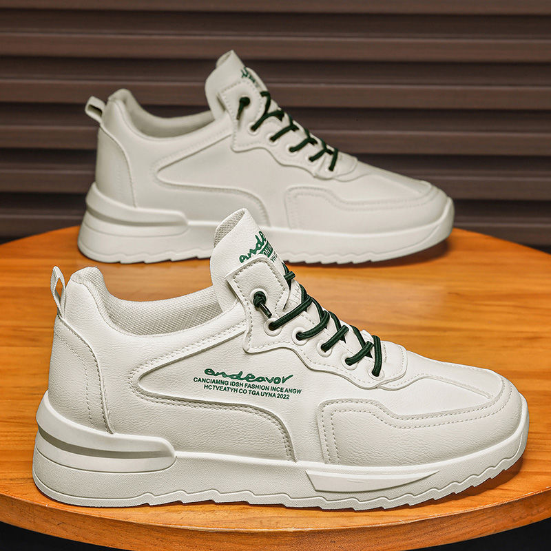 2025 Winter New Korean Breathable Sports Shoes Casual And Fashionable Men's Designer Shoes Personalized And Versatile Thick Soled White Shoes