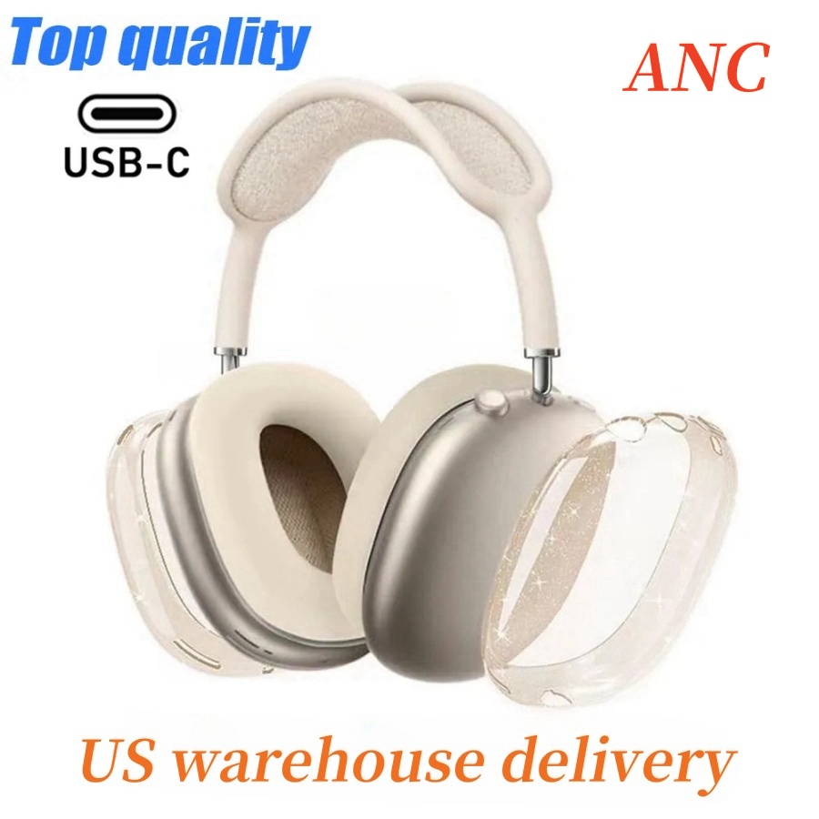 B1 MAX Top ANC Metal Pro max air pro 2 3 4 Headband Headphone Accessories Transparent Solid Silicone Waterproof Protective case air Maxs Headphones Case