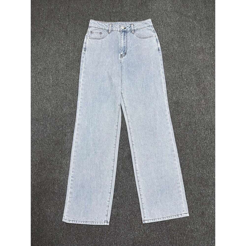 High Quality Women Casual Versatile Long Sleeved Shirt + High Waisted Straight Leg Pants