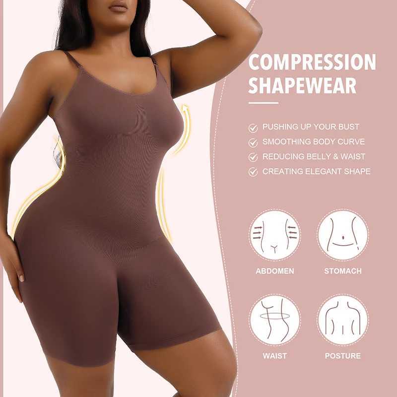 Seamless Bodysuit Compression Open Crotch Shapewear Women Push Up Colombian Fashion Corset Slimming Butt Lifter Full Body ShaperXJ250304