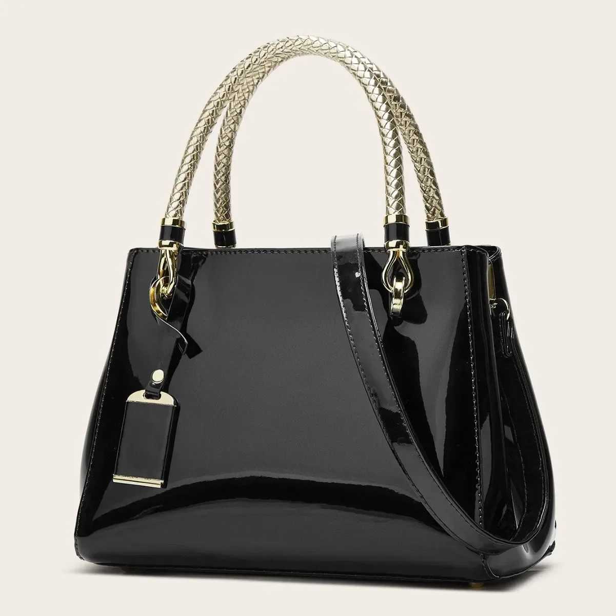 Faux Leather Hand Bag Ladies 2025 New Luxury Designer Handbags Fashion 2024 Blue Black Rose Red Pink Beige Handbags For Women Z250303