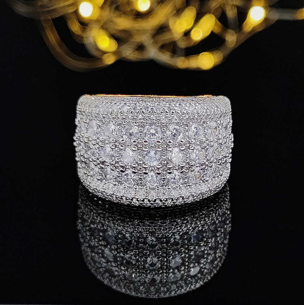 Couple Rings Precision Eight Hearts and Eight Arrows Zircon Ring Fashion Ring R5616 H25303