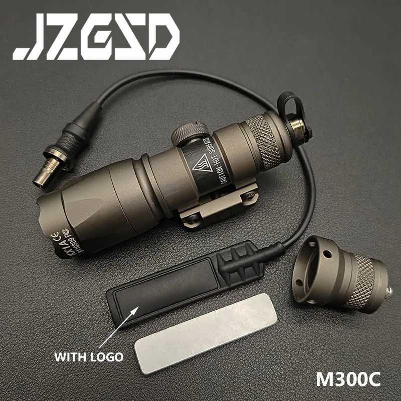 Tactical SF M300 M600C M300C A M300B Weapon Gun light Lanterna Airsoft Rif Flashlight Scout Lights Torch Hunting Pictinny RailXJ250303