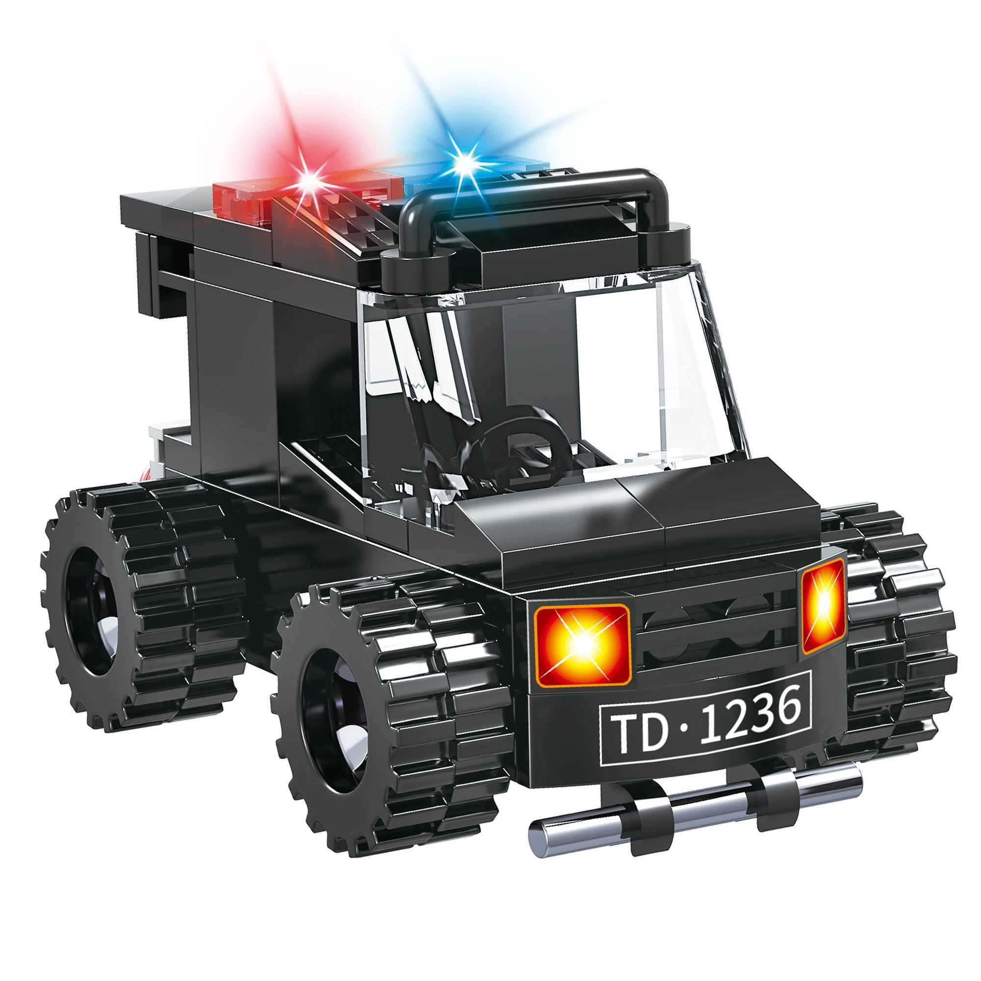 COGO City Police SWAT Truck Building Blocks - Policeman Bricks Truck Ship Car - Toys for Kids - Construction Toys for ChildrenT250304