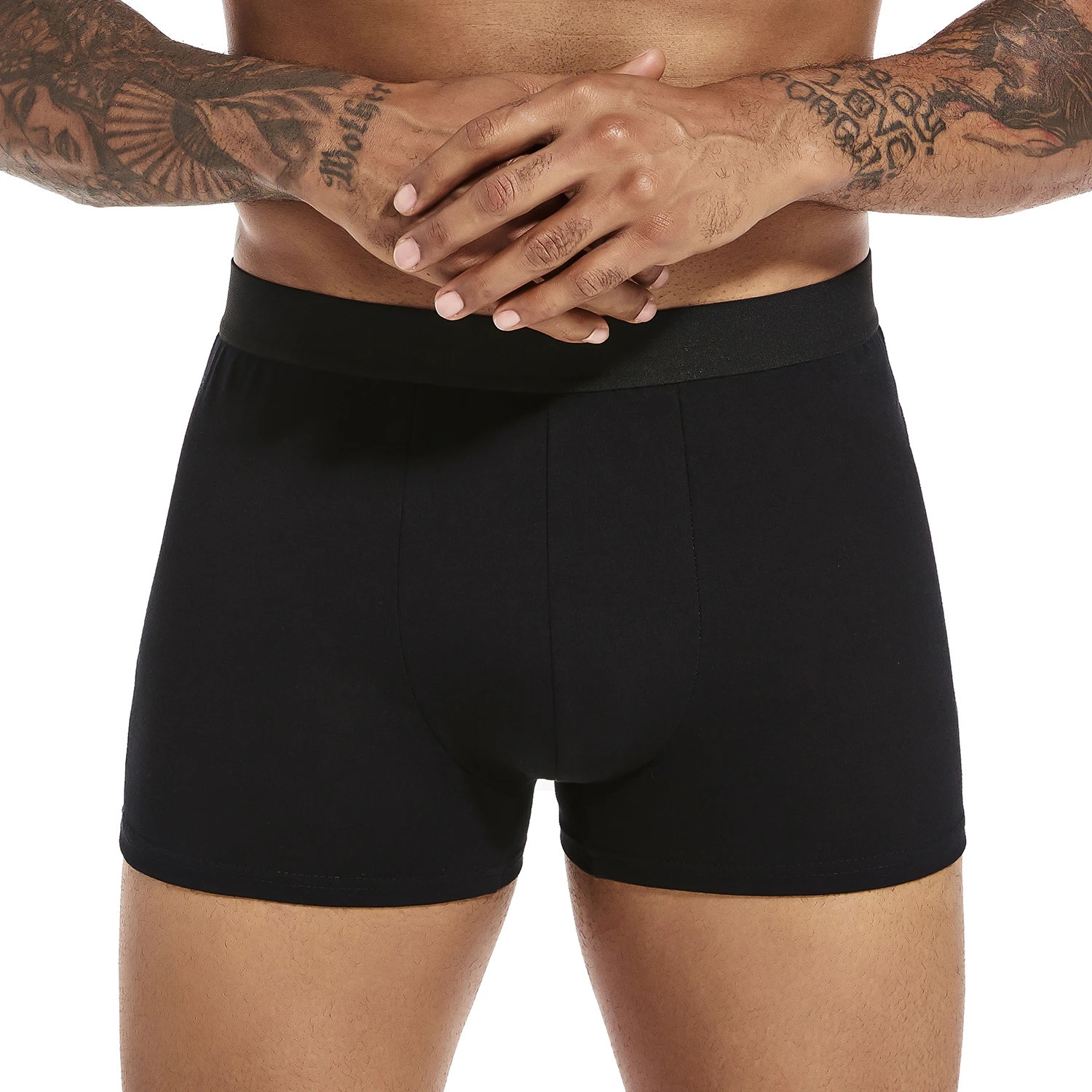 6pcs pack Black Boxer Shorts Men Underwear Soft Breathable Male Underpants for Men Homme Boxershorts Slips Panties 250303