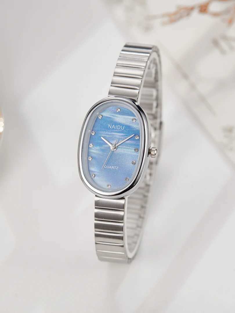 Rectangle Women Quartz Wrist Minimalist Dial Brand Oval Clock Fashion Diamond Rhinestone Square Classic Retro WatchXJ250304