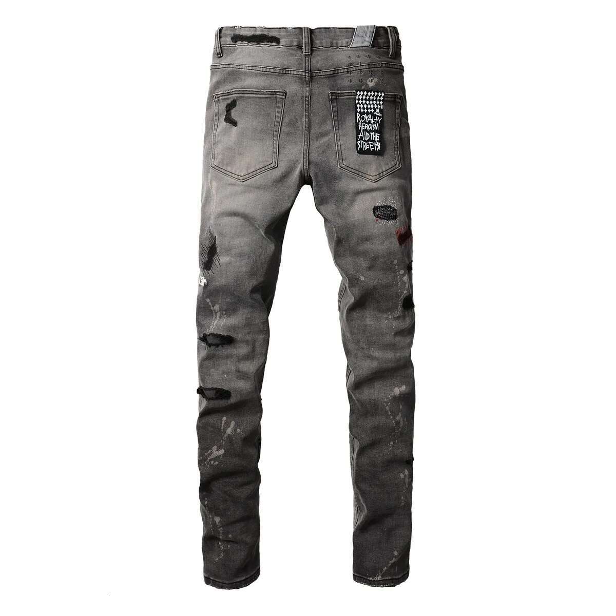 Jeans Ripped High Street Fashion Classic Casual Pants