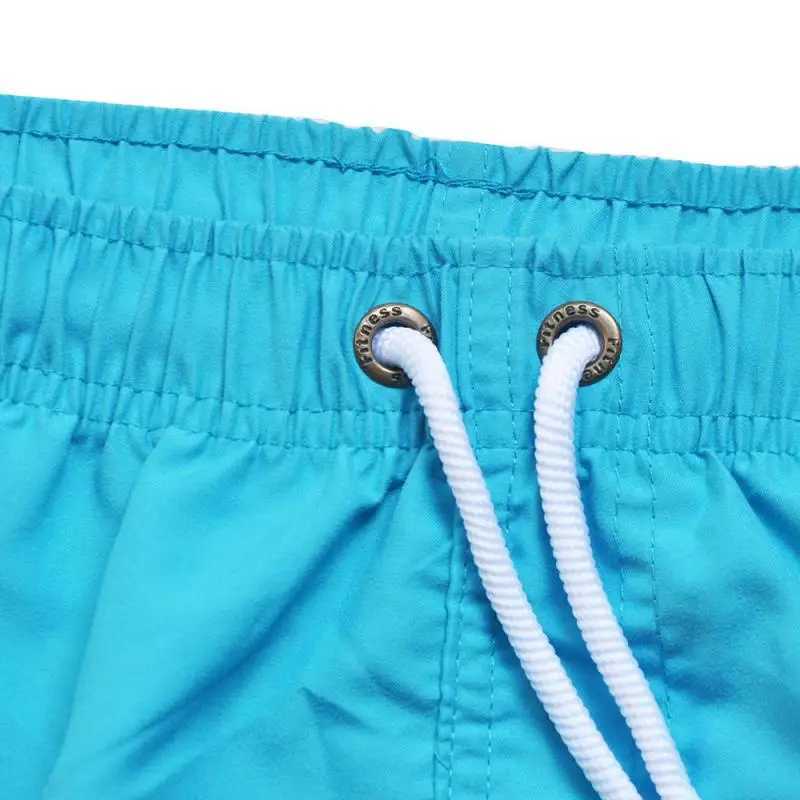Summer Mens Fashion Beach Shorts Polyester Quick Dry Multicolour Sports Three Quarter Shorts MenT250304