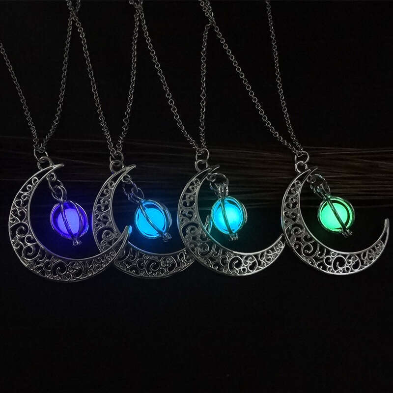 Sparkg Moon Pumpkin Creative Necklace Halloween Women's Neckchain Alloy Collar Chain