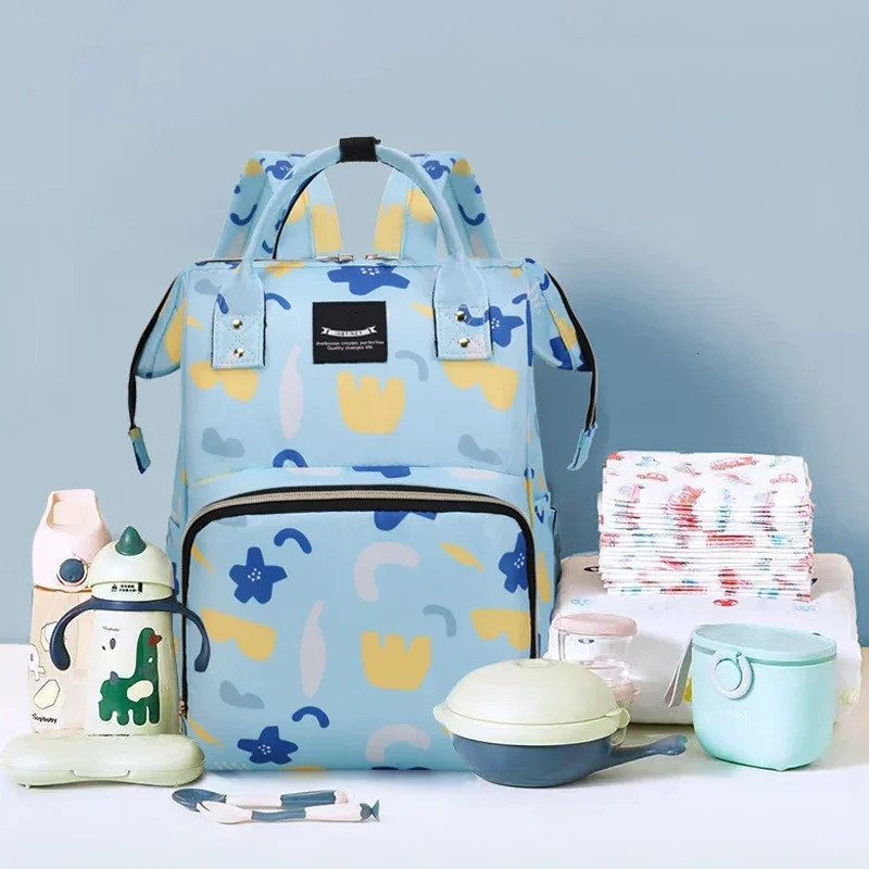 Fashion Oxford Shoulder Mom and Baby Bag Mom Outdoor with Baby Insulated Milk Storage Backpack Portable Storage 250304