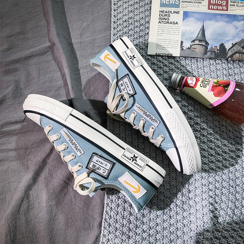 Leisure Low Top Canvas 2025 New Summer Designer Shoes Breathable Korean Version Fashionable Versatile Men's All-around Sports Student Board Shoes