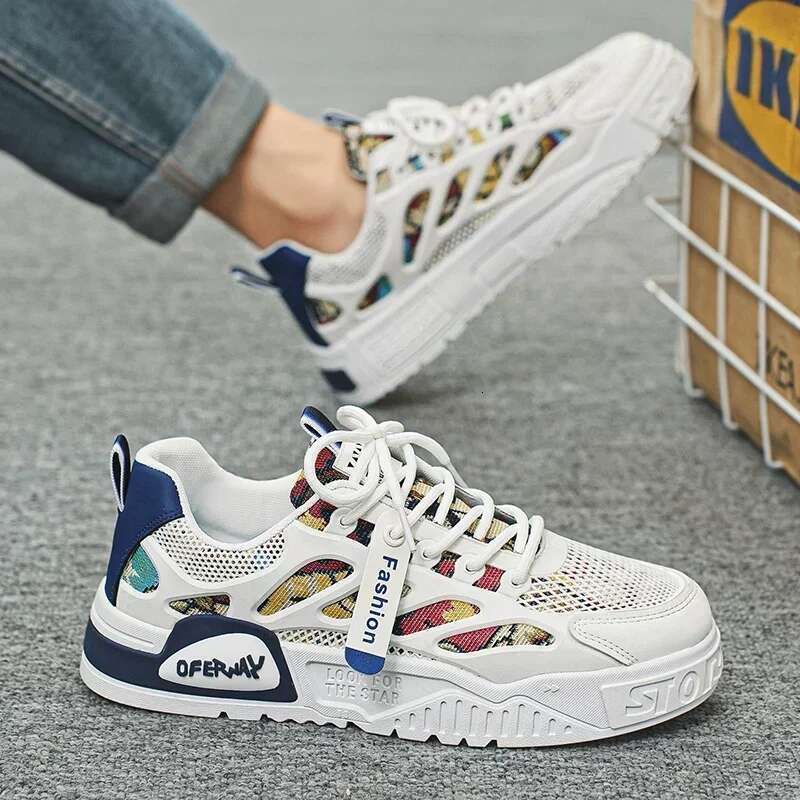Mens Running Breathable Skateboard Shoes Chunky Comfortable Casual Sneakers Men Tenis Mascuo Footwear Male