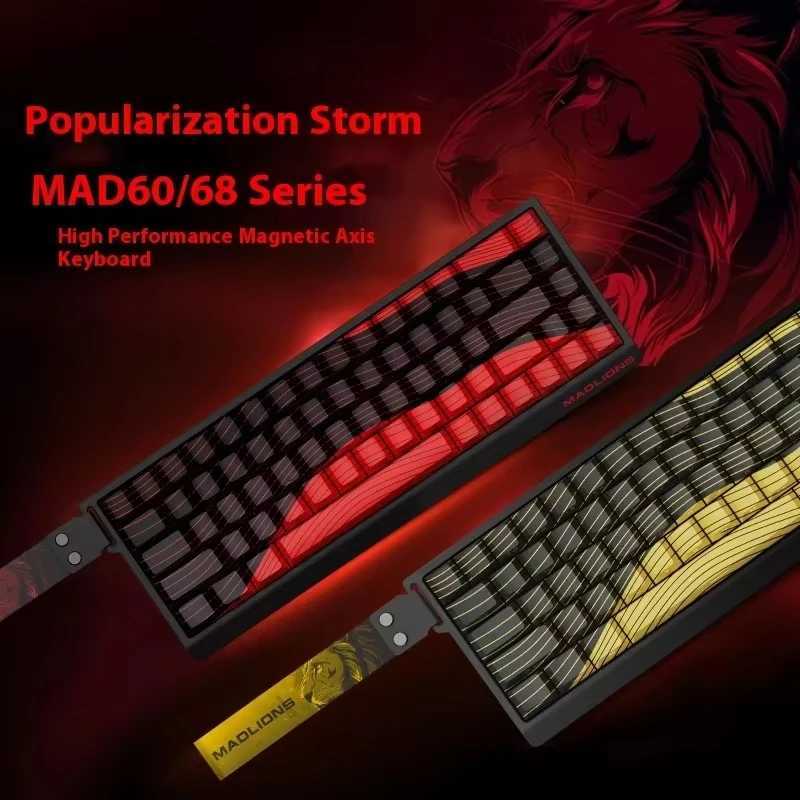 VGN VXE MADLIONS MAT CATZ Mad68 Gaming keyboard wired 68Keys Gaming Keyboard Hot Swap RGB Backlit Gamer Keyboard Customized Z250304