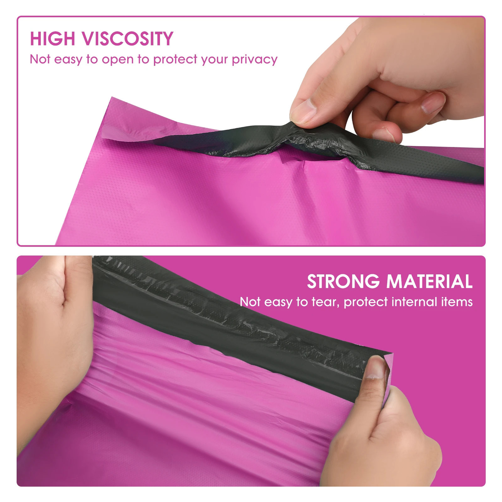 Ship from U.S. 50/100/200pcs Packaging Bag Courier Plastic Opaque with Durable and Waterproof Material Suitable for Mailing Postage 250303FBB