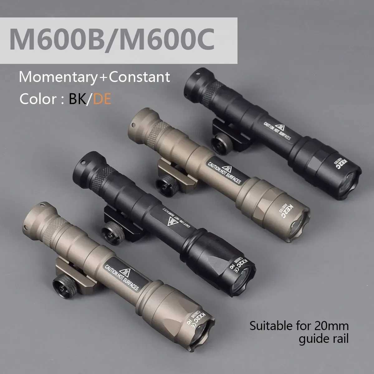 Tactical Head M600 Upgrade M600V Strobe M600V-IR Infrared Airsoft Weapon Scout Light Hunting 20mm Rail Metal Lantern TorchXJ250303