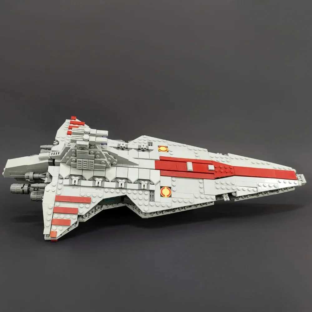 High-tech Moc Venator Attack Cruiser Fighter Destroyer Brick Technical Model Building Star Blocks Space Ship ToysT250304