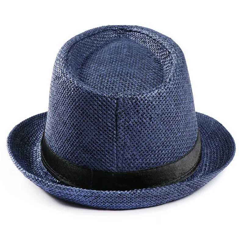 Women Men Fashion Summer Casual Tren Beach Sun Str Hat Cowboy Gangster C Sun Hat Small Hat SunscreenXJ250304