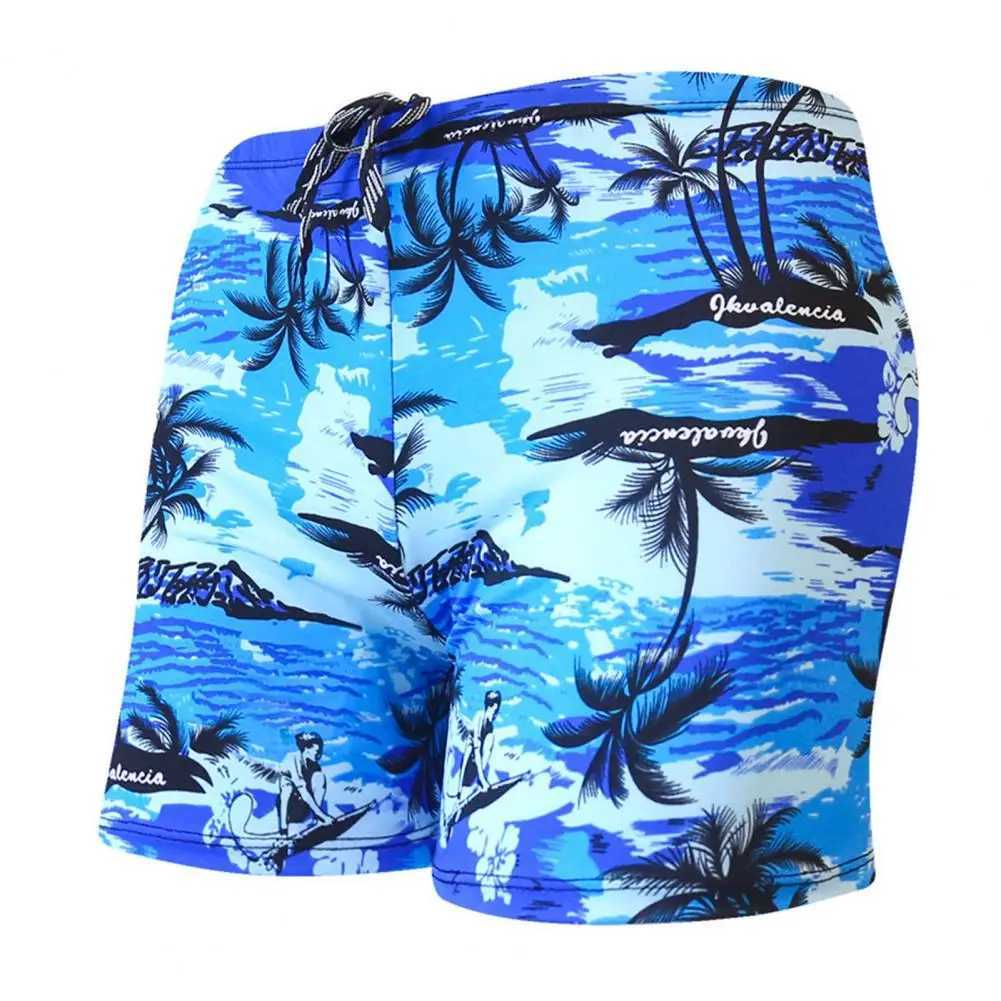 Men Boxer Shorts Men Trunks Colorful Print Quick Dry Slim Fit Swimming Trunks for Beach Mens Underwear Boxers For MaleT250304