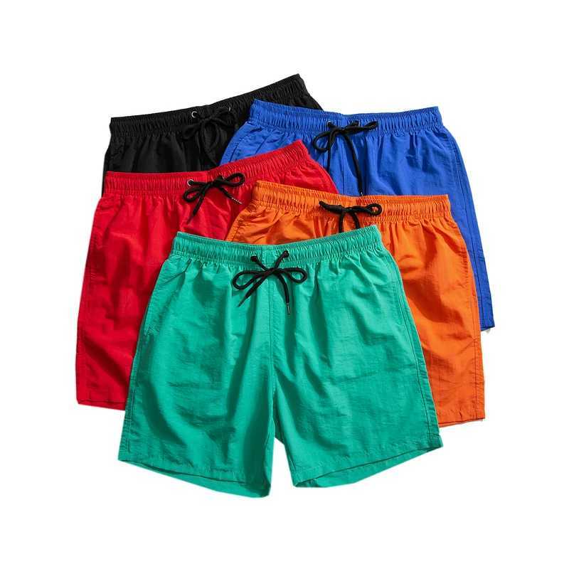 2023 Summer Mens Shorts Candy Colored Panties Beachwear Sports Fitness Pants Thin Quick Drying Casual PantsT250304