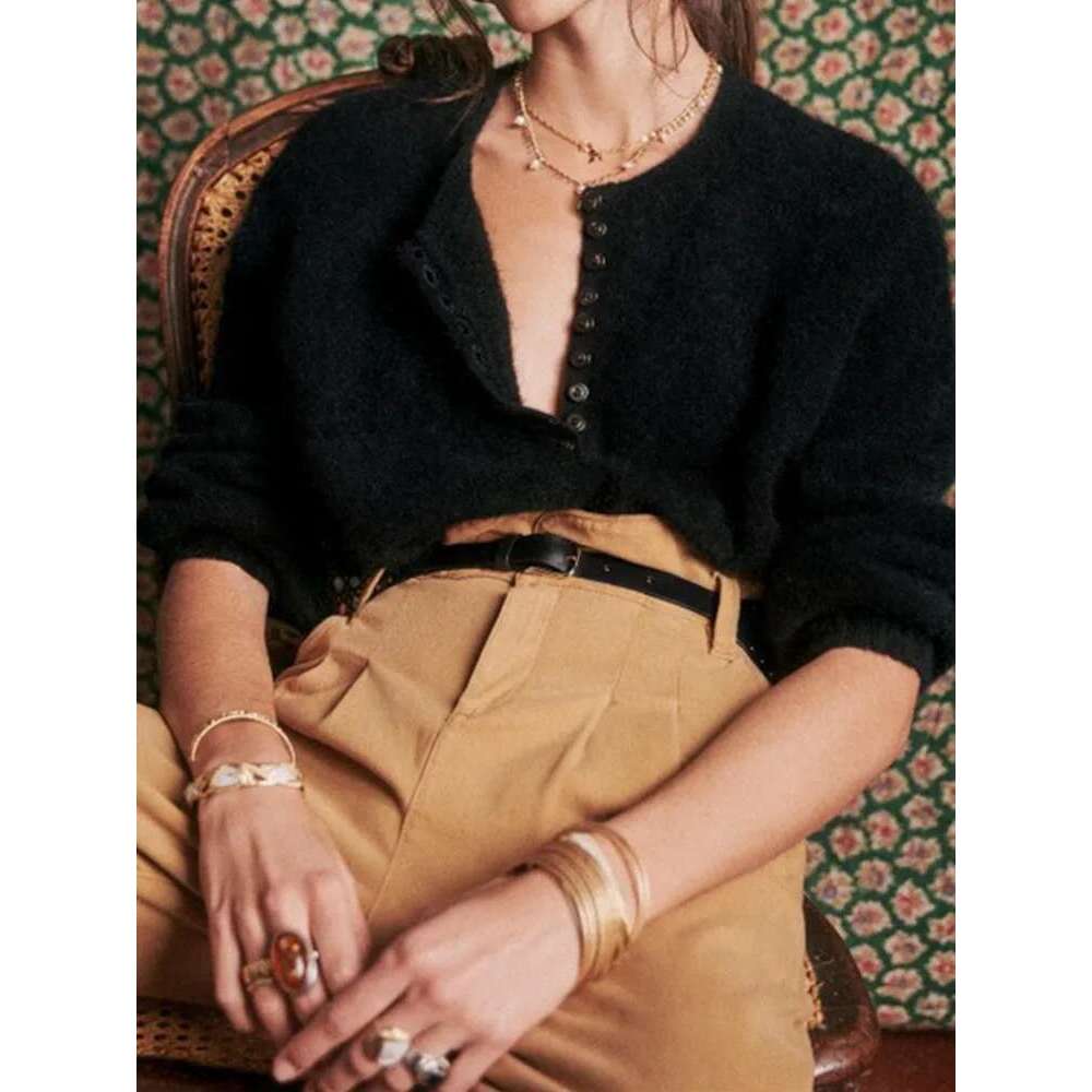 Women Half Open Collar Sweater Spring Female 5 Colors Long Sleeve Casual Jumper With Buttons