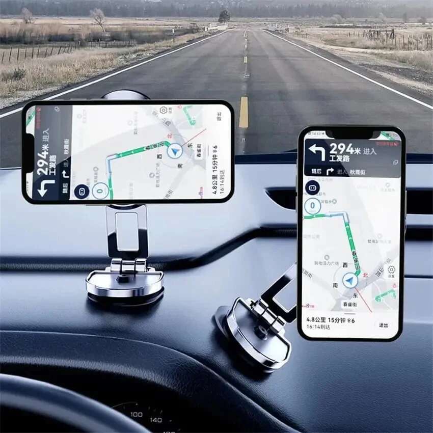 Universal Magnetic Car Holder Folding Strong Magnet Mount Mobile Metal Stand GPS Phone Bracket for IPhone Samsung