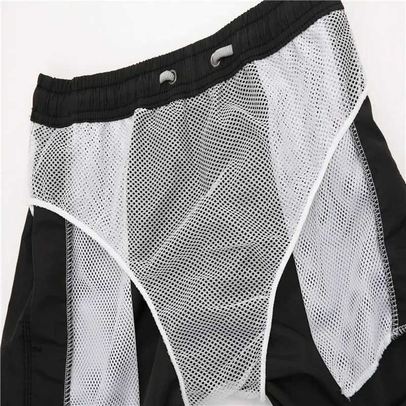 New Beach Shorts Mens Sports Outdoor Shorts Fashion Training Loose Swimwear Shorts Male Breathable Quick Drying Surf ShortsT250304