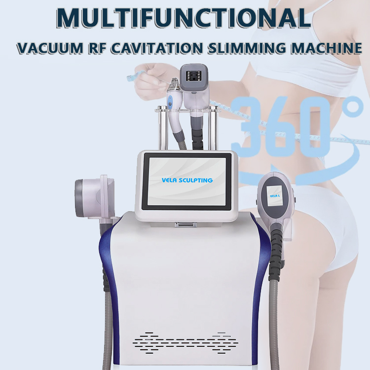 4 in 1 Velasculpting Body Contouring Vela Cavitation Body Slimming Vacuum RF Rolling Body Dredging Skin Tightening Wrinkle Fine Lines Improving Weight