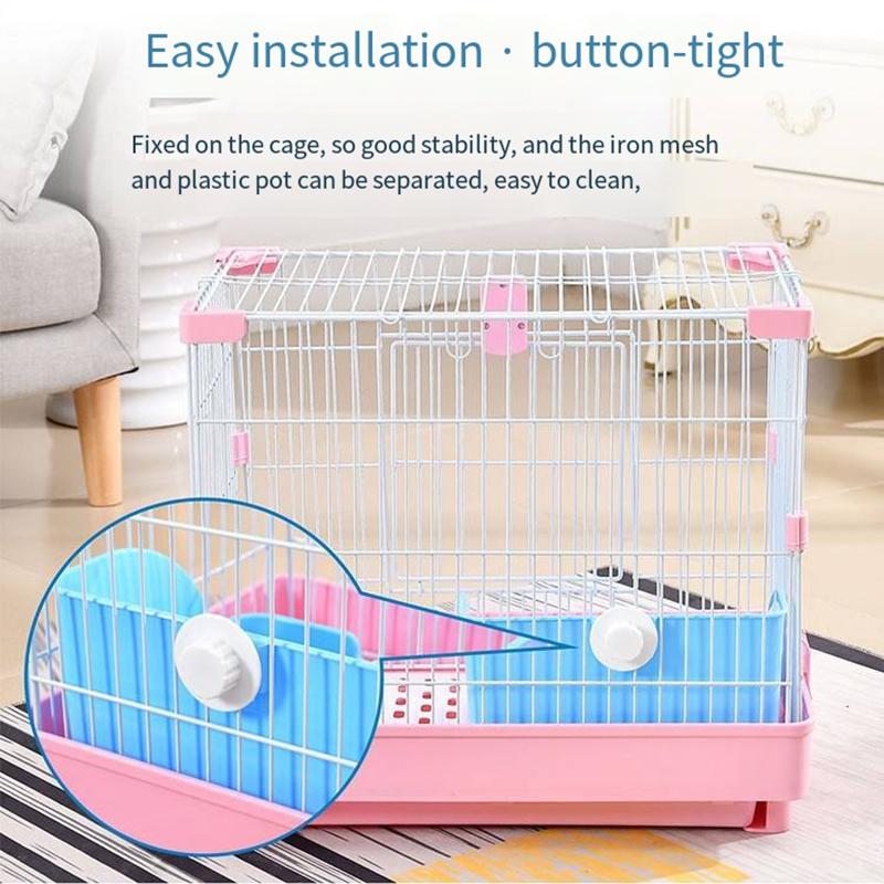 PP Plastic Rabbit Litter Box Rectangular Pet Toilet Chinchillas Bunny Potty Trainer Corner Small Animal Litter Pee Pan
