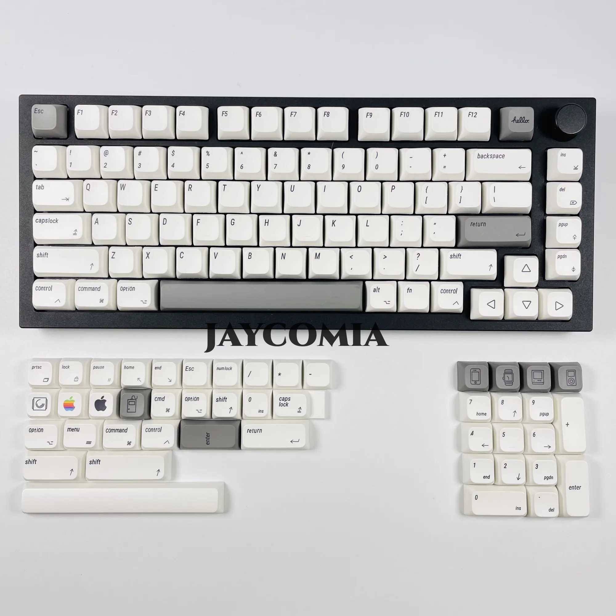 Mac Keycaps XDA PBT English/Japanese/Russian/Korean 127 key/Cherry MX keyboard for DIY custom mechanical keyboard Z250304