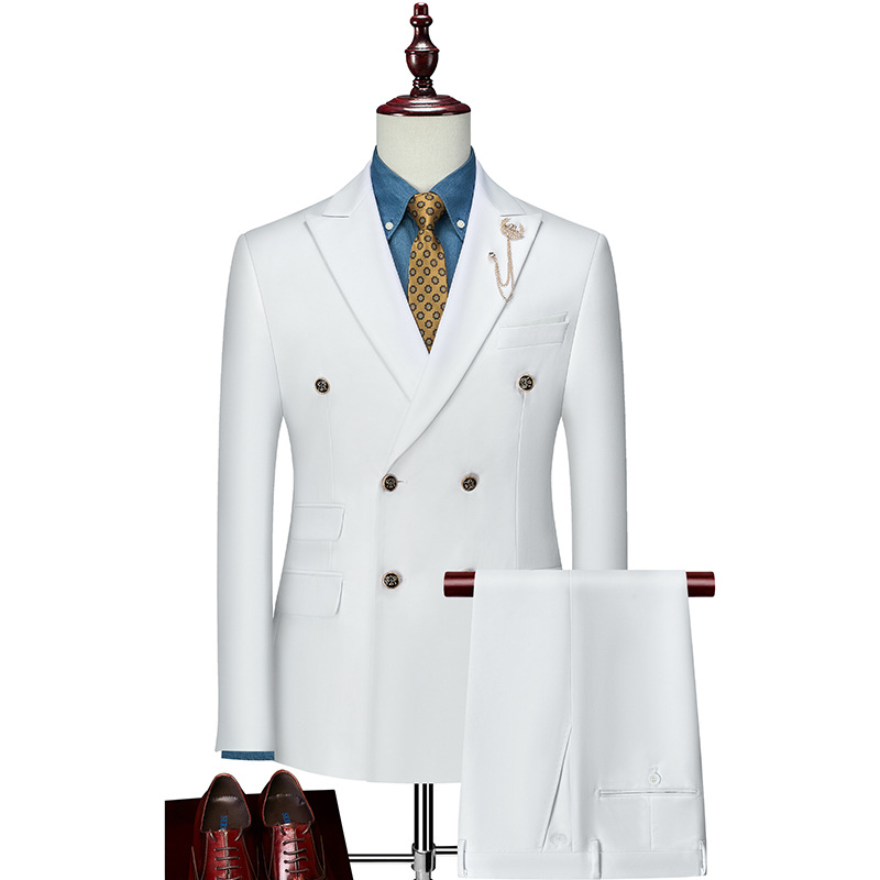 H633 Men's wedding dress color suit groomsmen suit two piece suit