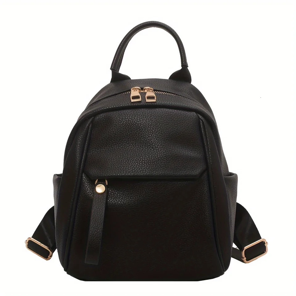 Ship from US Womens Mini Backpack Purse Small PU Leather Rucksack With Zip Closure Adjustable Straps Fashion Shoulder Bag 250304FBB
