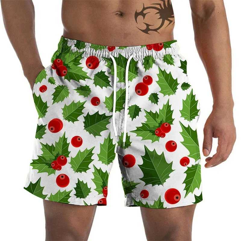 Hawaiian Vacation Beach Shorts For Men Casual Street Short Pants 3D Printed Fruits Pineapple Board Shorts Swimsuit Swim TrunksT250304