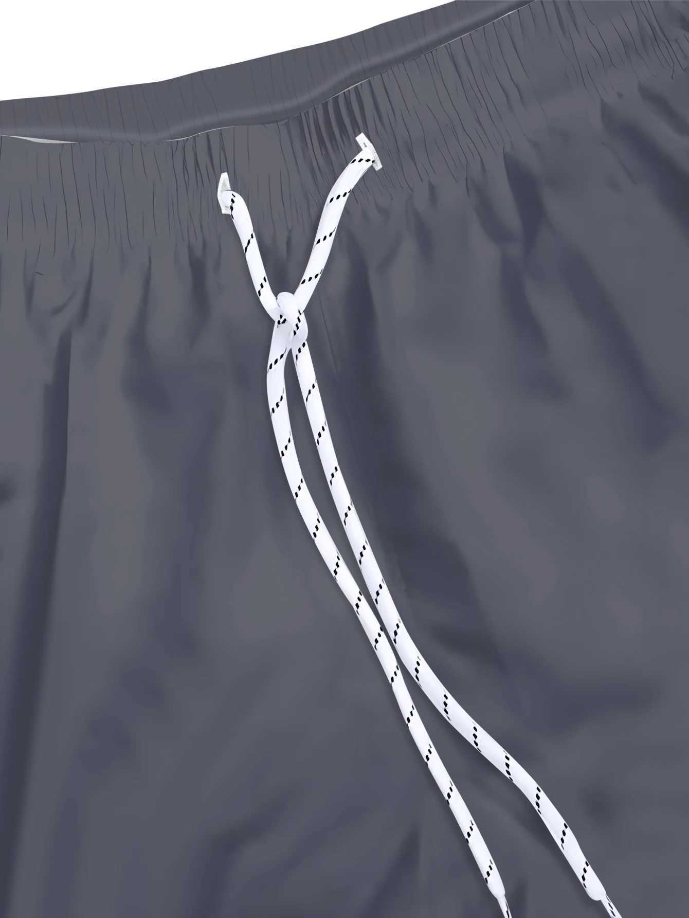 3D-Printing Mens Swim Trunks Quick Dry Mens Swimwear Swimsuit For Mens with Pockets Suit For Swim Board Surf Paddle FishT250304