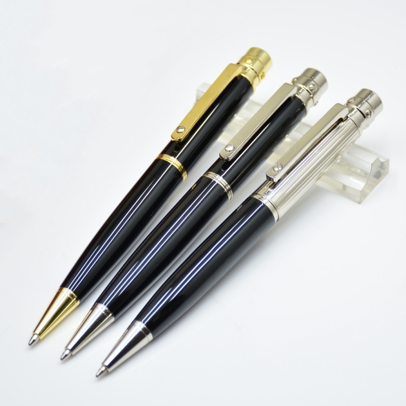 sell well black / Silver / Gold metal Ballpoint pens business office stationery fashion refill pen For Christmas gift