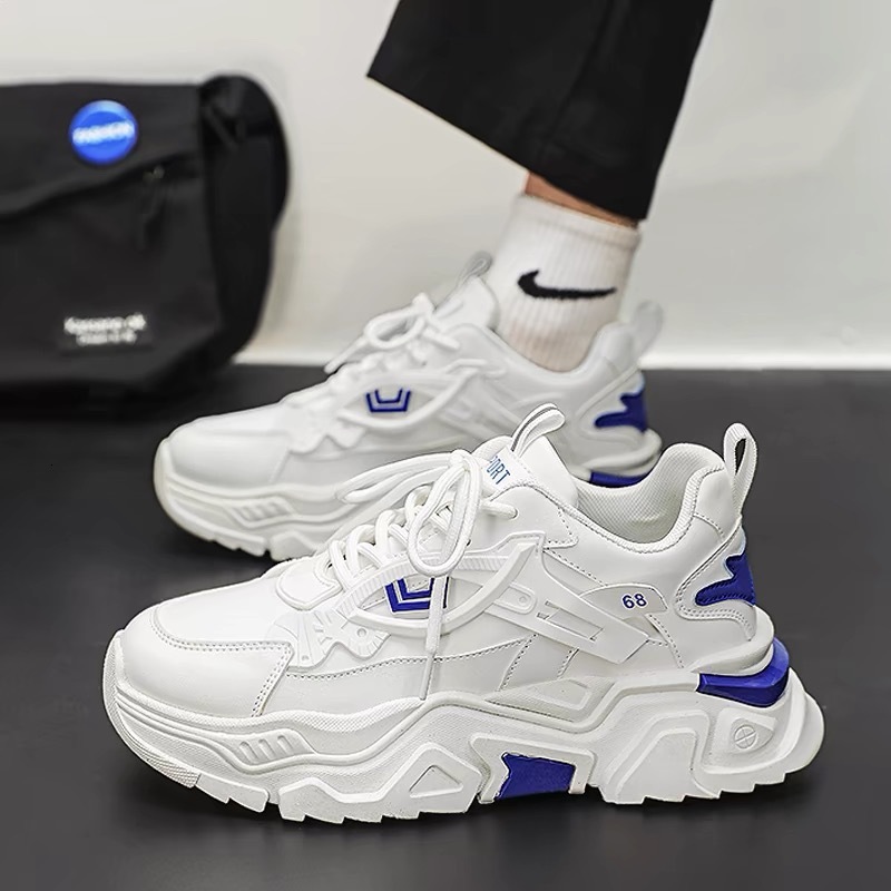 2025 Four Seasons Famous Designer New Product Free Delivery Original Lightweight Breathable White Men s Fashion Thick Bottom Sports And Leisure Runnin