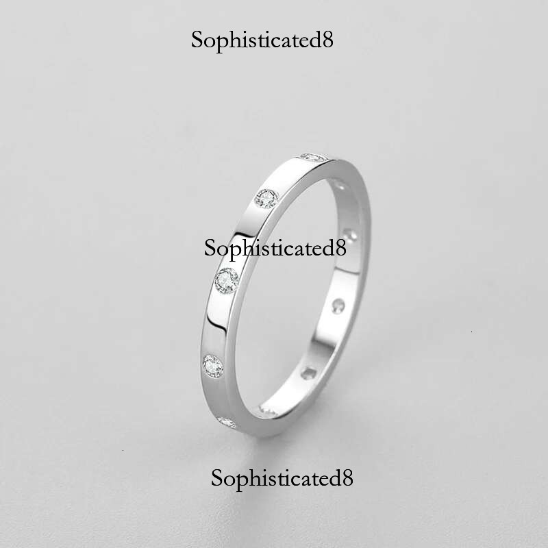 Ailmay Real Sterg Sier Simple Zirconia Geometric Design Stackable Finger Ring For Women Anniversary Fine Jewelry Gift