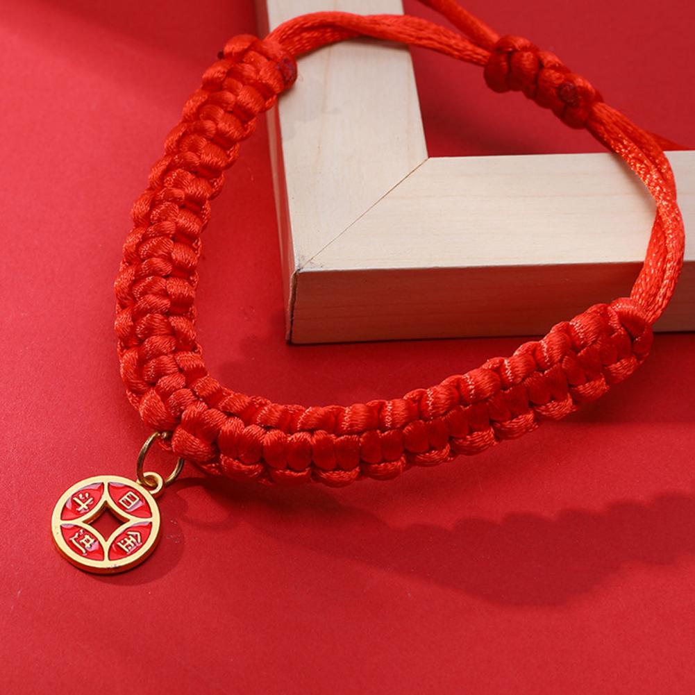 Good Luck Pet Collar Pet Collar with Chinese Elements Hand-woven Chinese-inspired Rope Pet Collar Stylish Lucky for Long