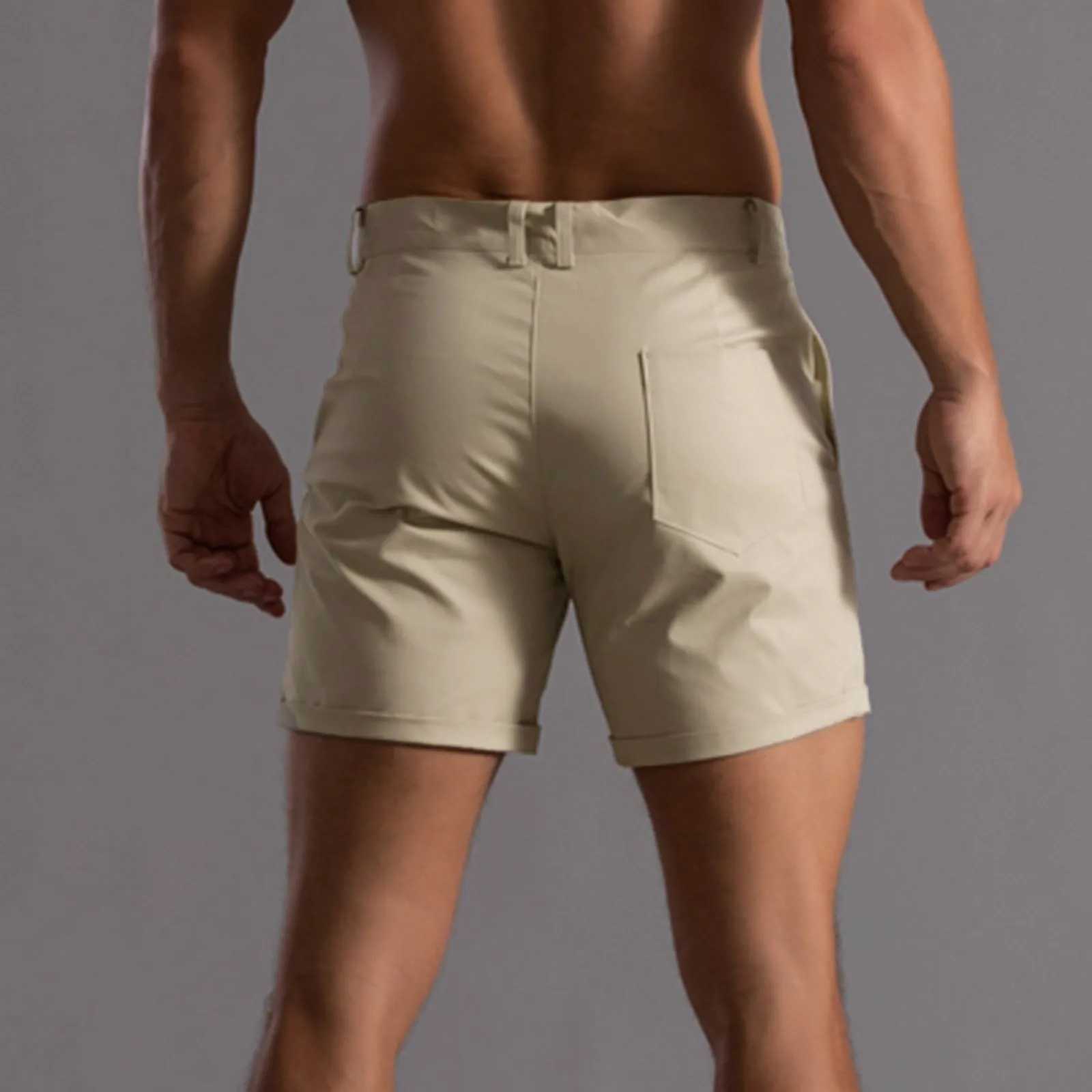 Breathable Surf Quick Drying Casual Shorts Pocket Drawstring Loose Casual Straight Shorts Pockets Basic Solid Color PantsT250304