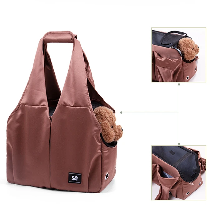 Cat Bag Soft Side Carrying Portable Mini Dog Carrier Bag Outgoing Travel Breathable Pets Handbag Transport Bag