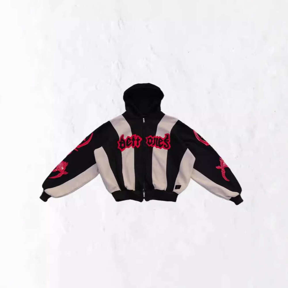 Y2Ktiaowenzimu3D printed American street fashion unisex loose zipper sweatshirt jacket