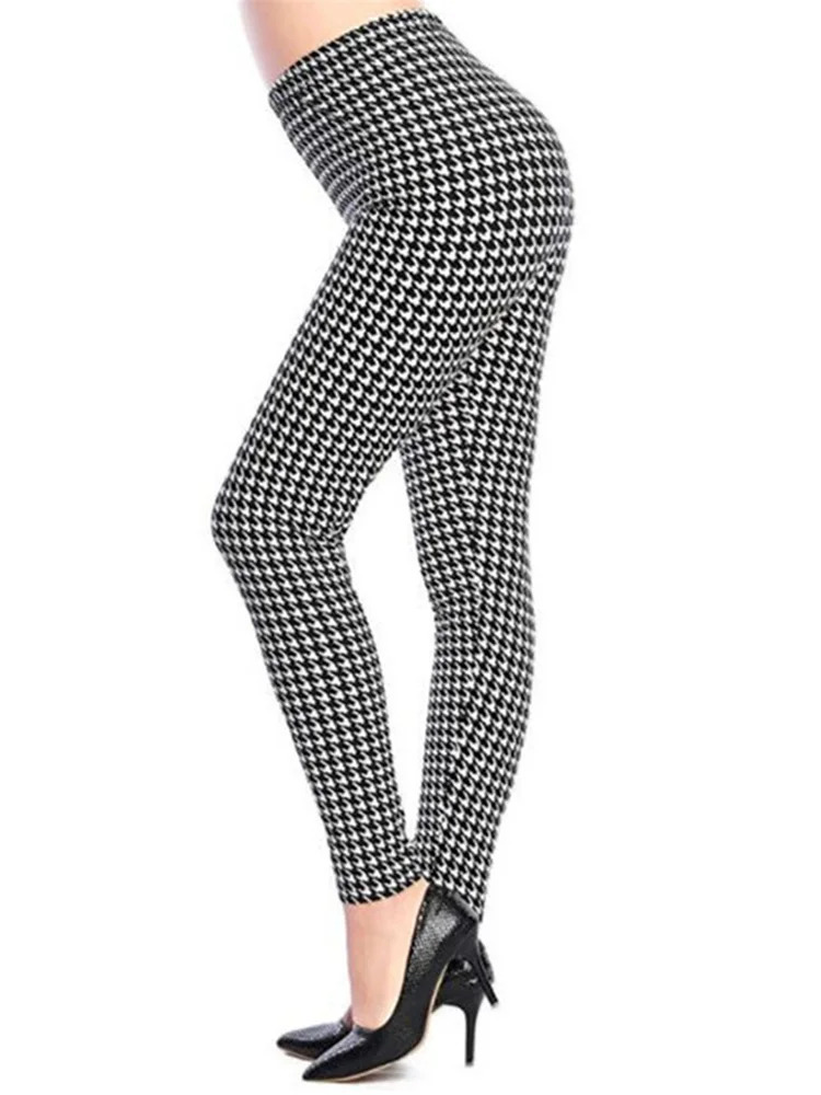 YSDNCHI Fashion Women Leggings Slim High Waist Elasticity Leggings Leopard Printing leggins Woman Pants Cotton Leggings 250303