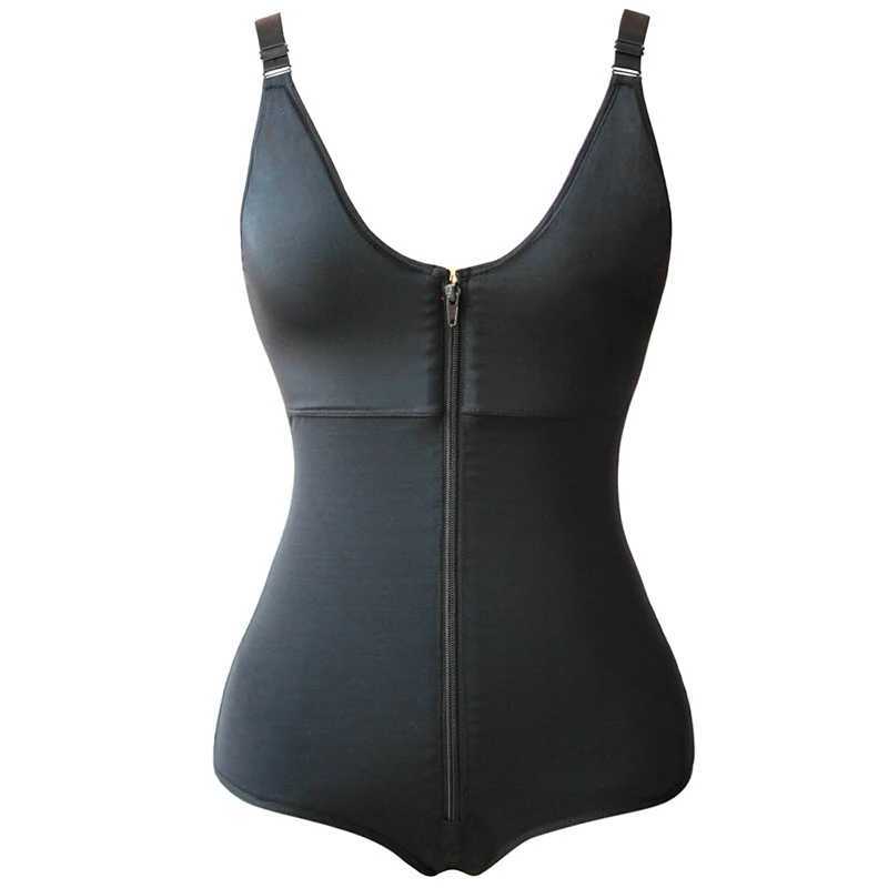 Womens Bodysuit Shapewear Slimming Tummy Control Full Body Shaper Panty Clip Zip with Bra Fajas Colombianas OverbustXJ250304