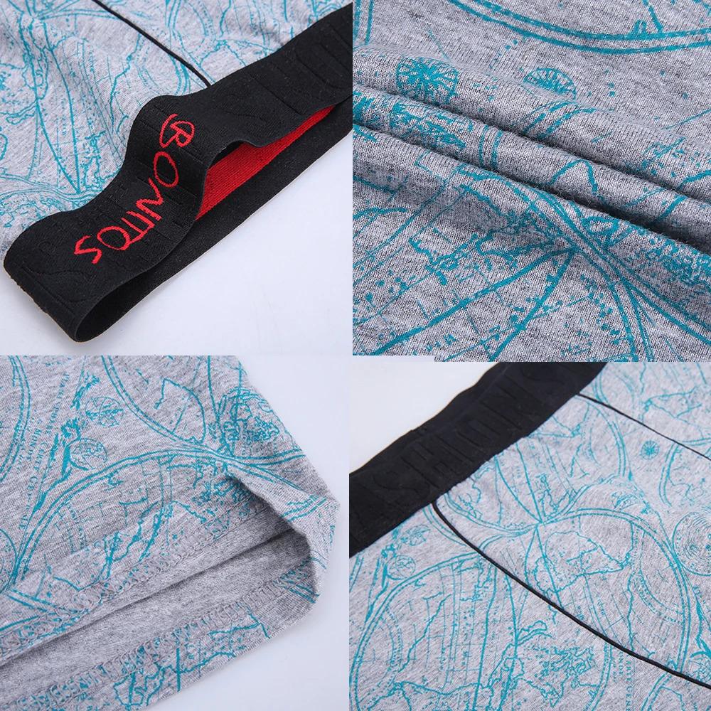 5Pcs Mens Panties Cotton Boxer Sexy Man Boxers Underwear Shorts Lots Male Boxershorts Set Family Underpants s 250303
