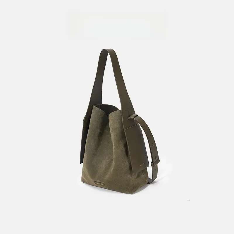 Large Chamois Leather Hanging Ear Supportive Tote Designer Style Casual Commuting Single Shoulder Slanting Bag Autu Handbag