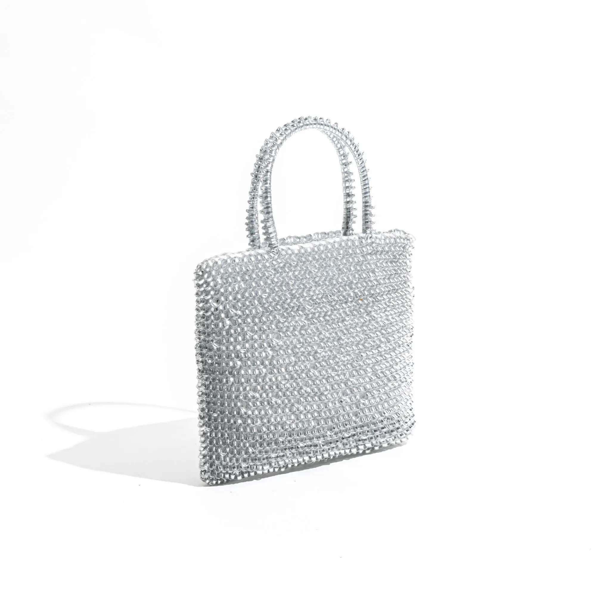 Designer MABULA PVC Fashion Square Party Tote Handbag For Women Brand Design Solid Color Ladies Daily Shopping Pouch Phone Purse