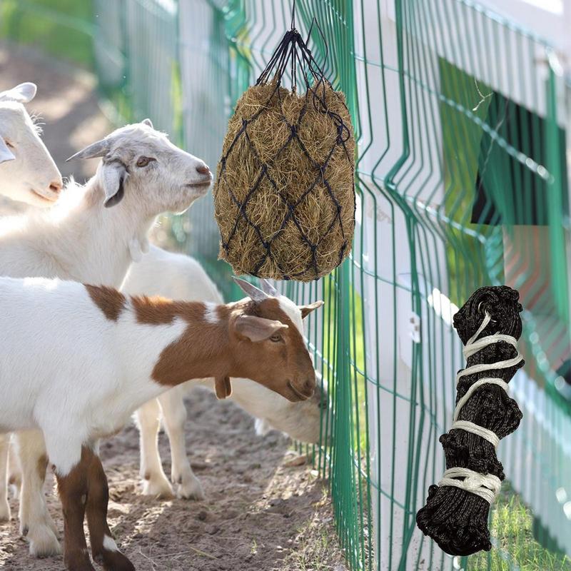 hay bags hay net small aperture slow food net alpaca forage mesh bag feeder small mesh strong hay net ring hay net horse supplie