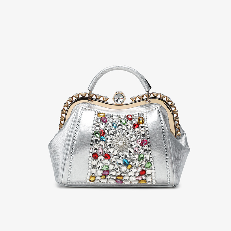Designer Designer Handbag For Women 2025 New Trendy Inlaid Color Diamond Armpit Bag, Casual And Fashionable Versatile Chain Shoulder Crossbody Bag