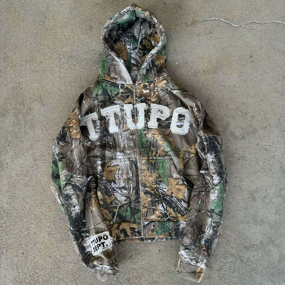 Letter printed casual couple hooded sweatshirt autumn/winter American high street Y2K trendy brand