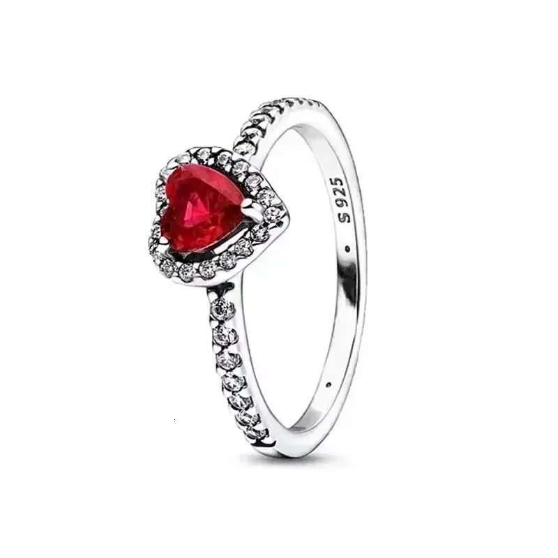 925 Sterling Silver high quality ring hot selling classic heart and crown rings for women men jewelry gift Wholesale
